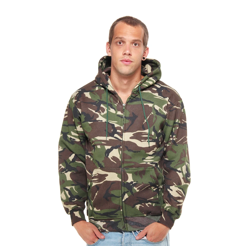 DMC & Technics - Camo zip-up hoodie