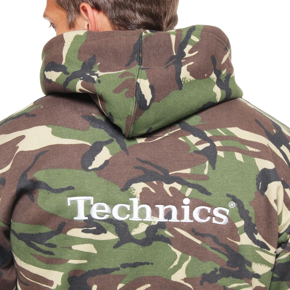 DMC & Technics - Camo zip-up hoodie
