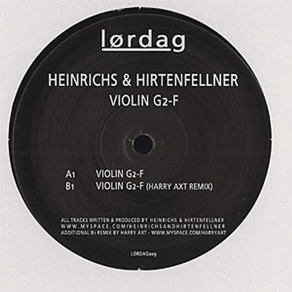 Heinrichs & Hirtenfeller - Violin G2-F