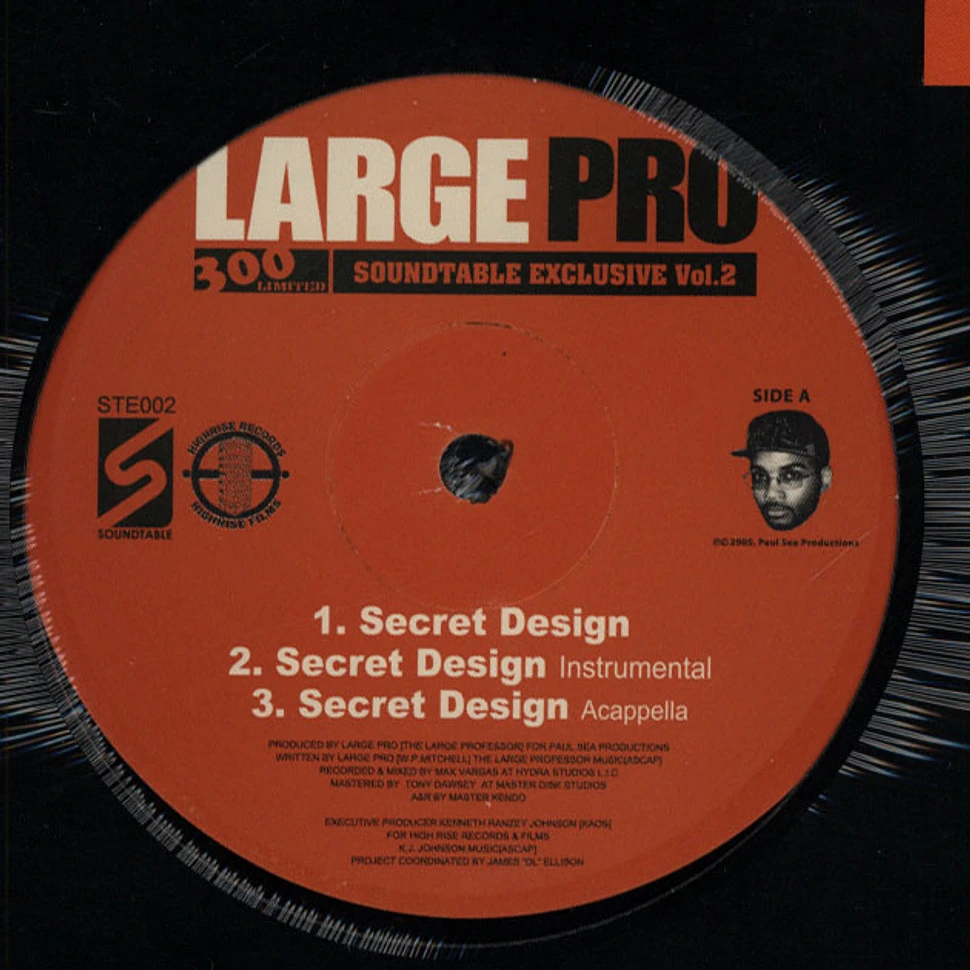 Large Professor - Secret Design / Decisions