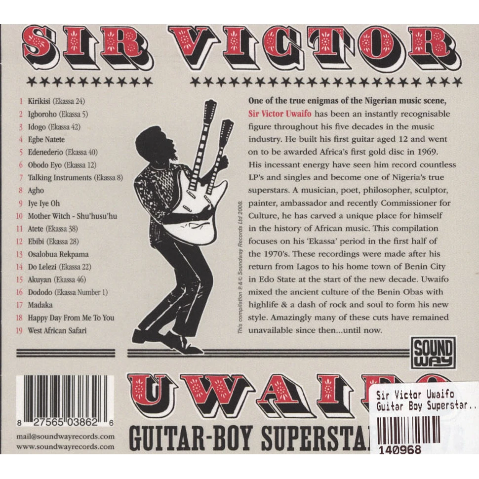 Sir Victor Uwaifo - Guitar Boy Superstar 1970-1976