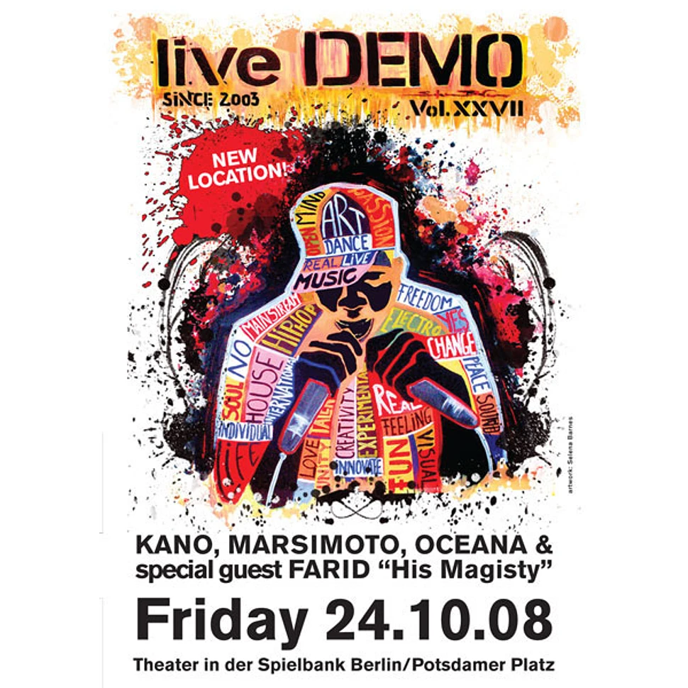 Live DEMO - Ticket für Berlin @ Theater in der Spielbank Berlin, Potsdamer Platz 24.10.08