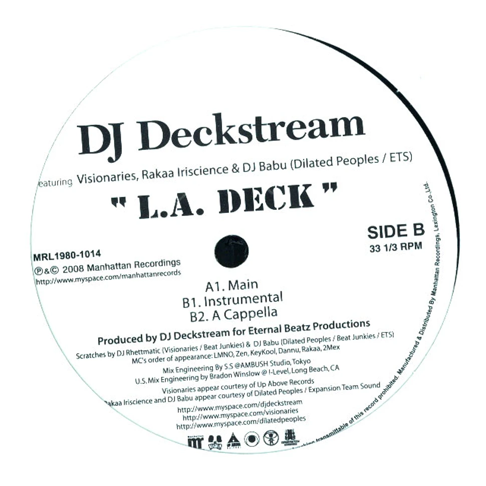 DJ Deckstream - L.A. Deck feat. Visionaries, Rakaa Iriscience & DJ Babu of Dilated Peoples