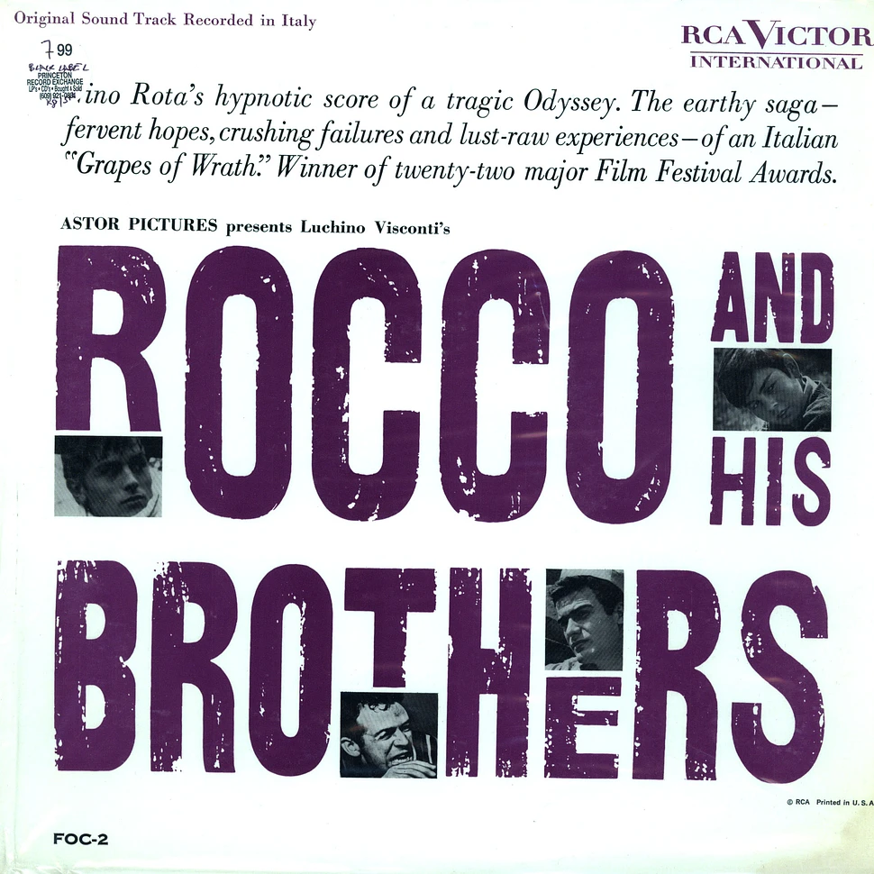 Nina Rota - OST Rocco and his brothers