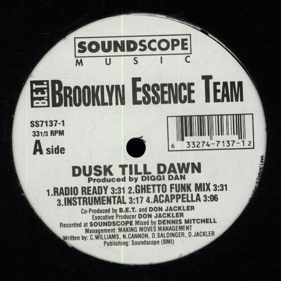 Brooklyn Essence Team - Dusk Till Dawn B/W Thug Sport