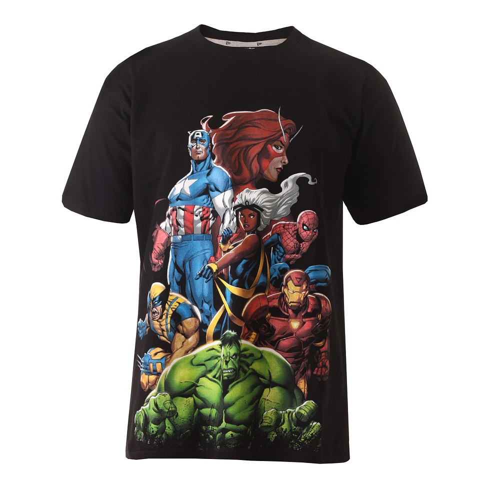 New Era x Marvel - Captain America strong tower T-Shirt