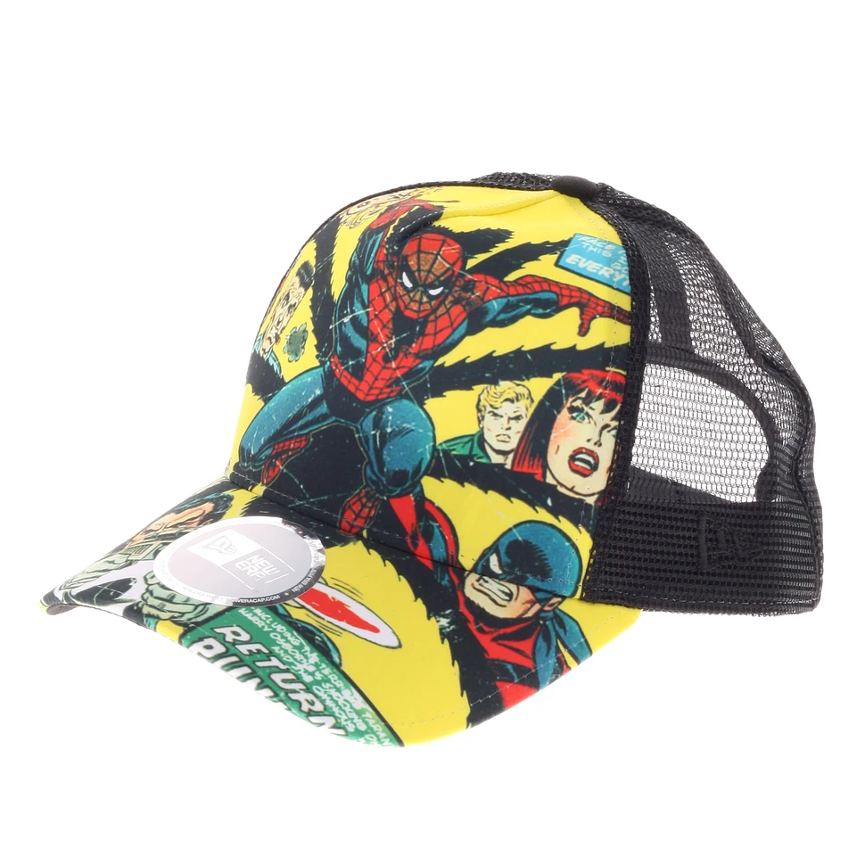 New Era x Marvel - Spideman legs trucker hat