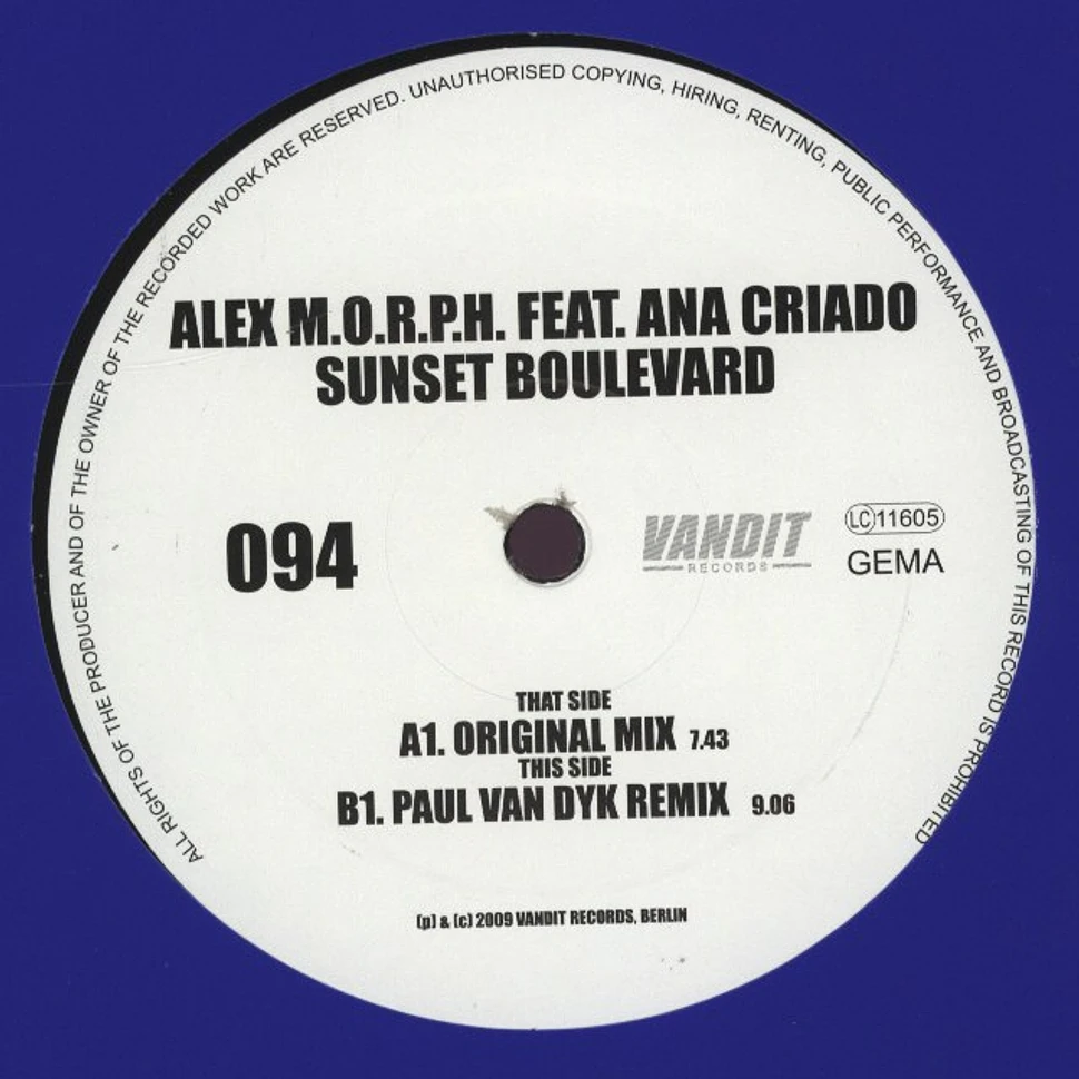 Alex M.O.R.P.H. - Sunset Boulevard feat. Ana Criado