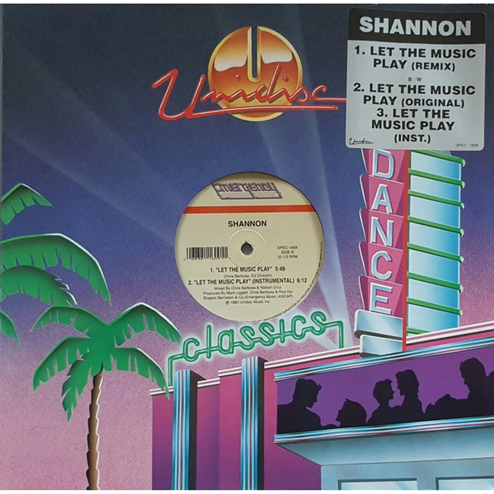 SHANNON Let The Music Play 12 NEW VINYL Emergency 海外 即決-