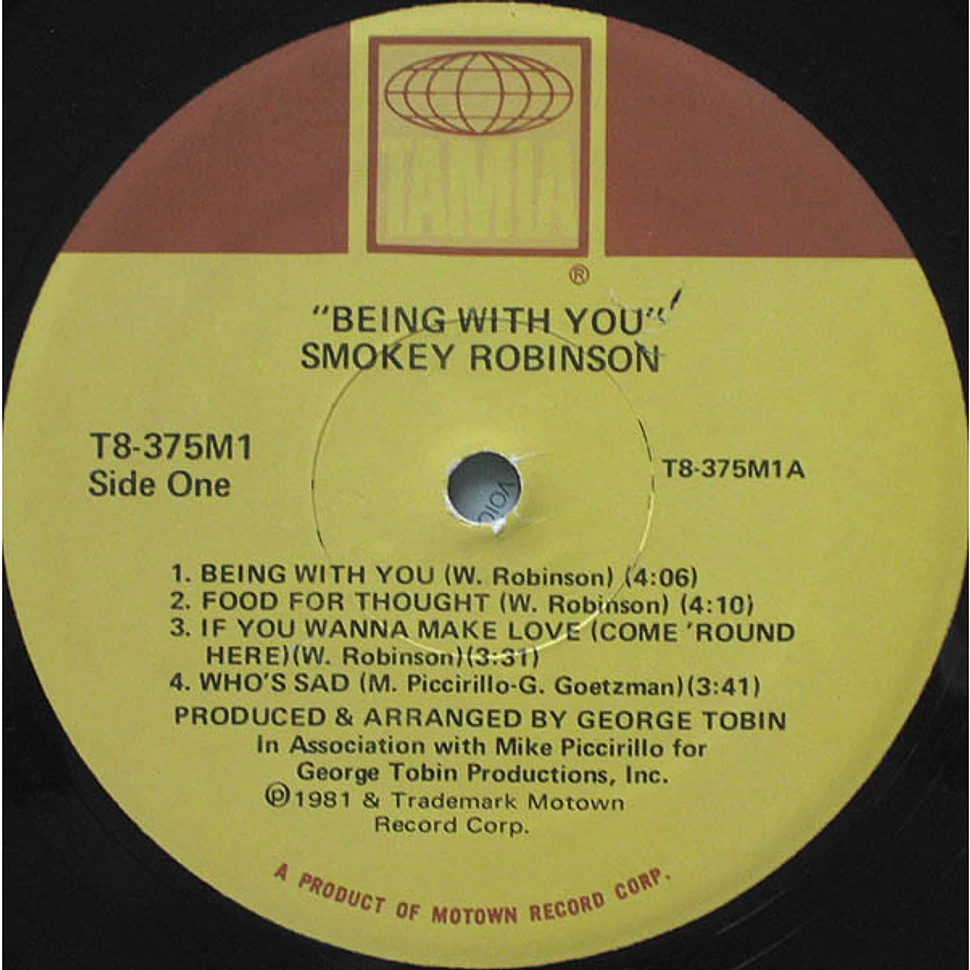 Smokey Robinson - Being With You