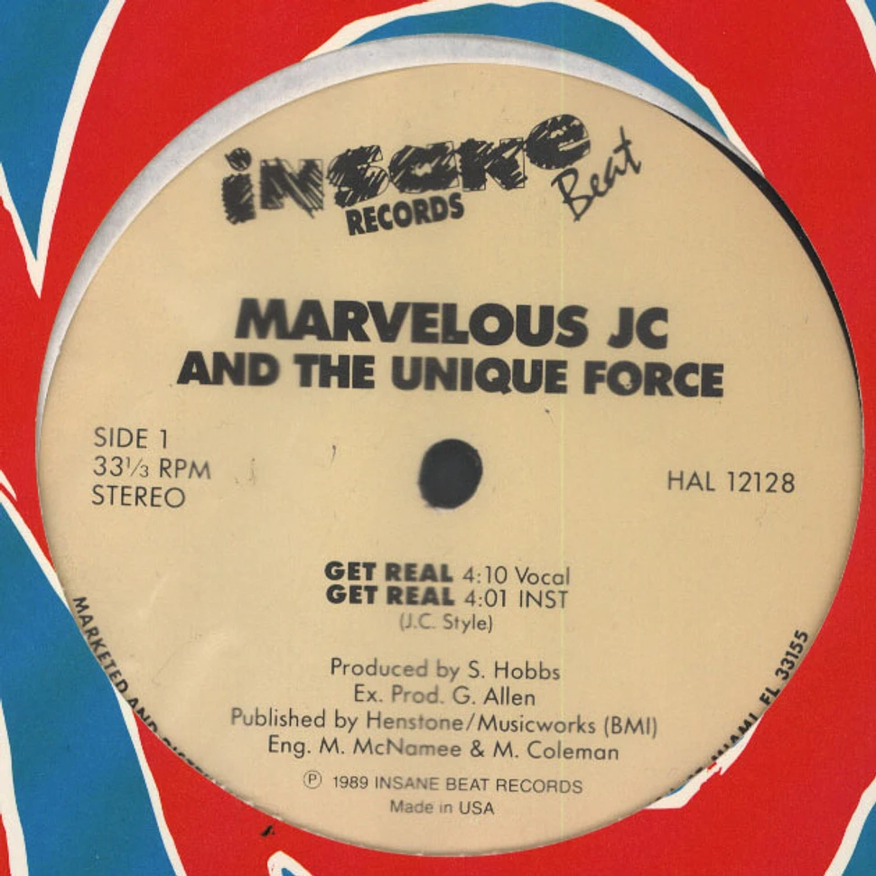 Marvelous JC And The Unique Force - Get Real / Thank-full