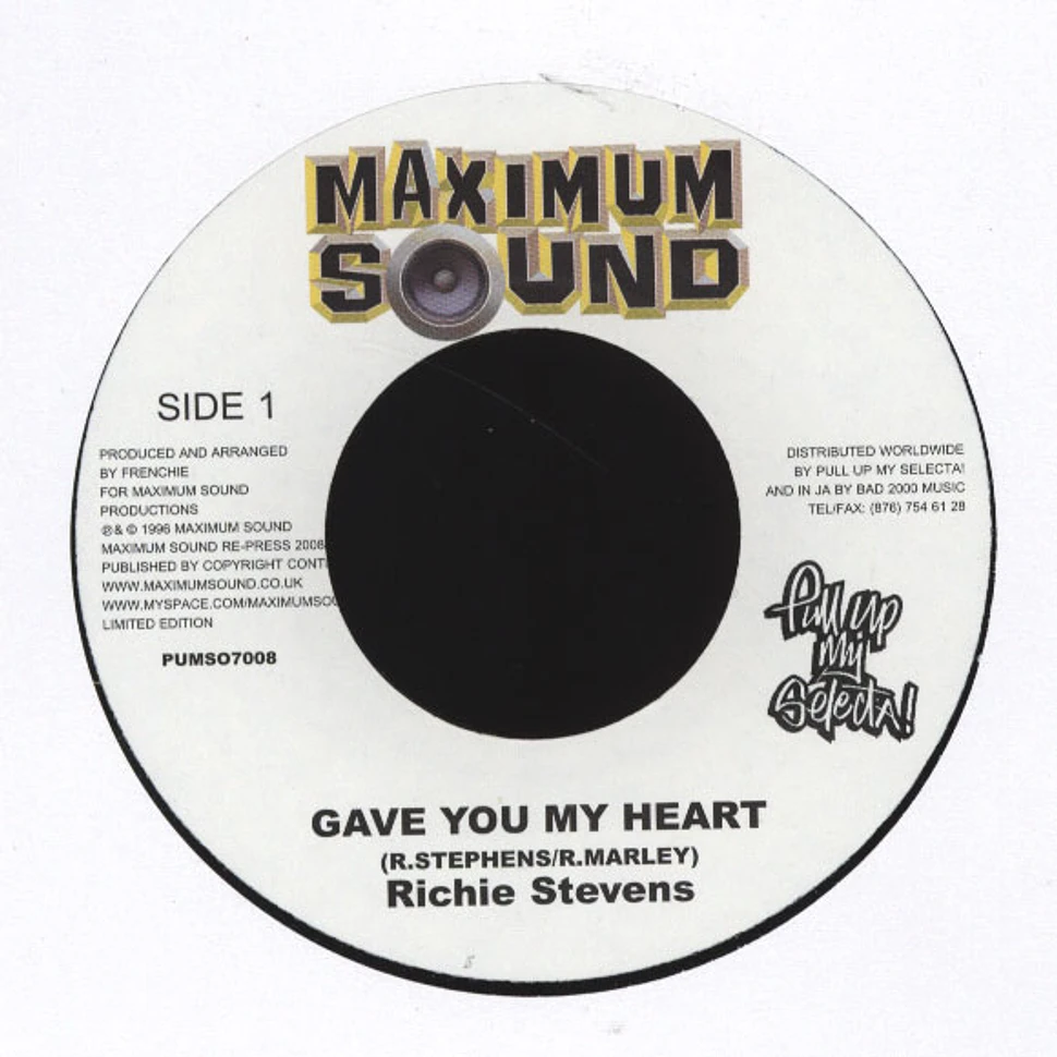 Richie Stevens - Gave You My Heart / Glasshouse