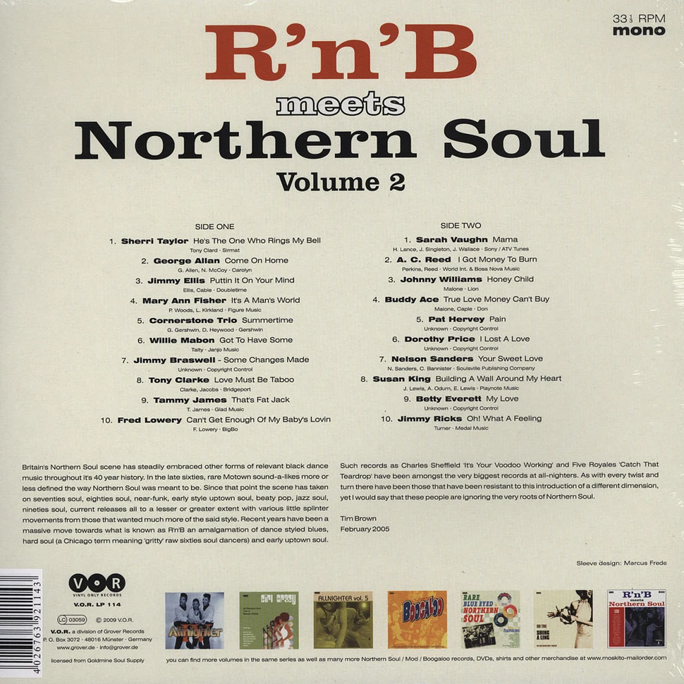 V.A. - R'n'b Meets Northern Soul Volume 2
