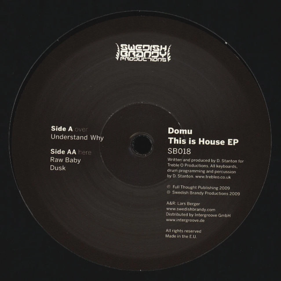 Domu - This Is House EP