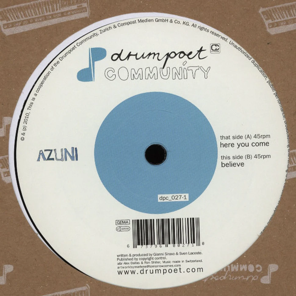 Azuni - Here You Come EP