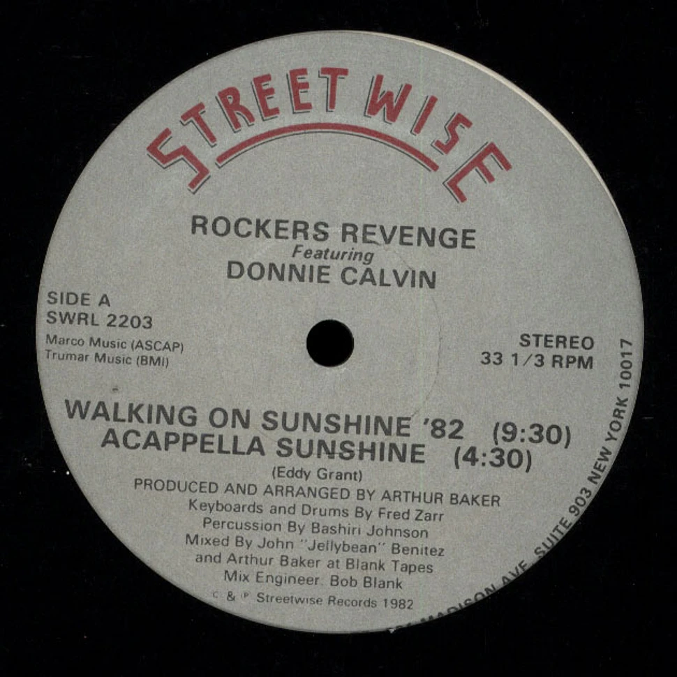 Rockers Revenge - Walking on sunshine feat. Donnie Calvin