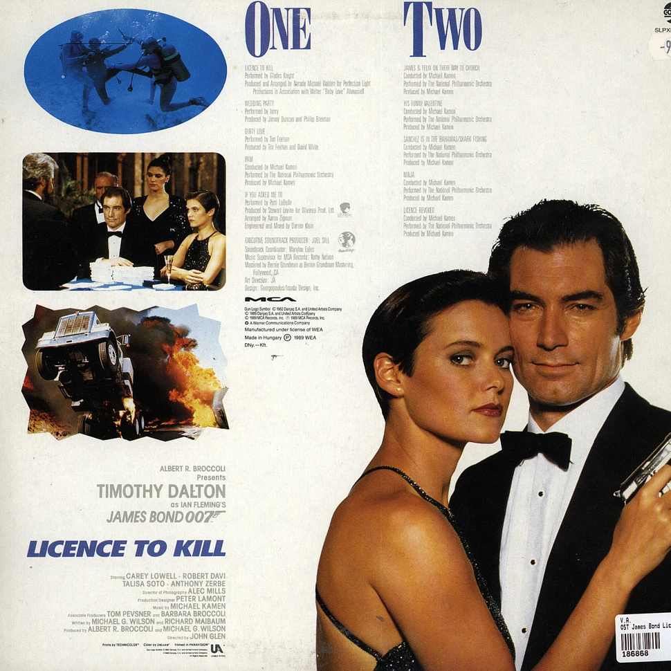 V.A. - OST James Bond Licence To Kill