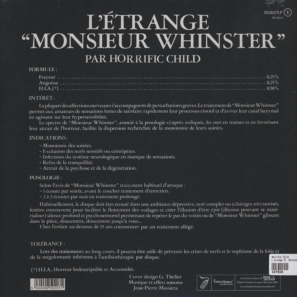 Horrific Child - L'etrange Mr. Whinster