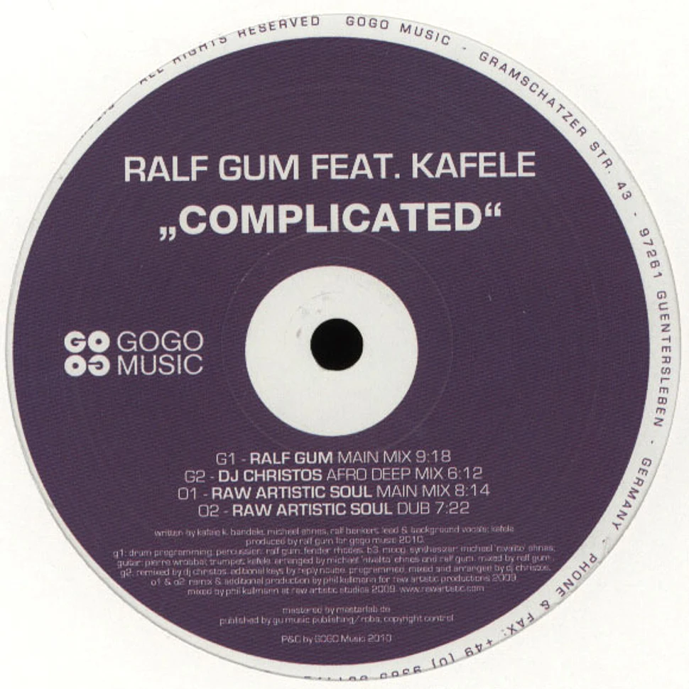 Ralf Gum - Complicated