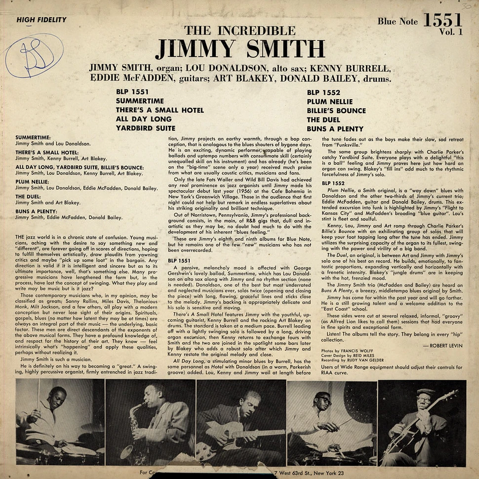Jimmy Smith - Jimmy Smith At The Organ, Volume 1