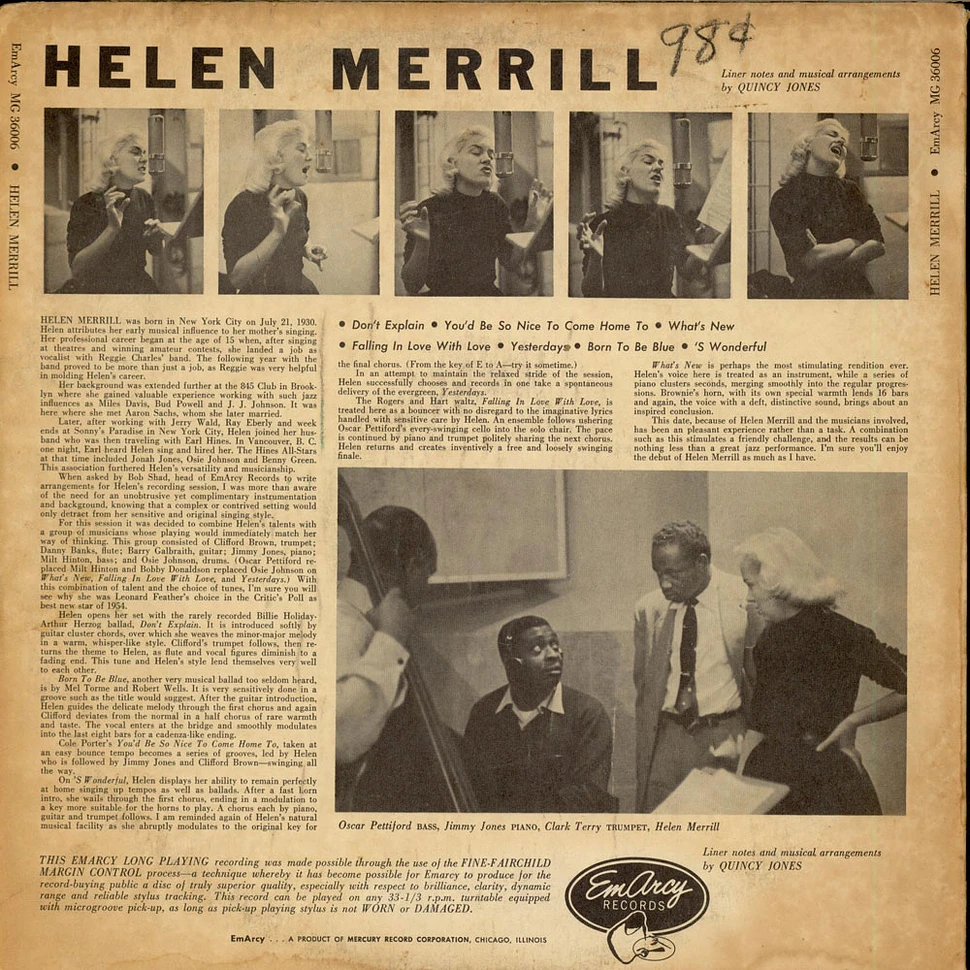 Helen Merrill - Helen Merrill