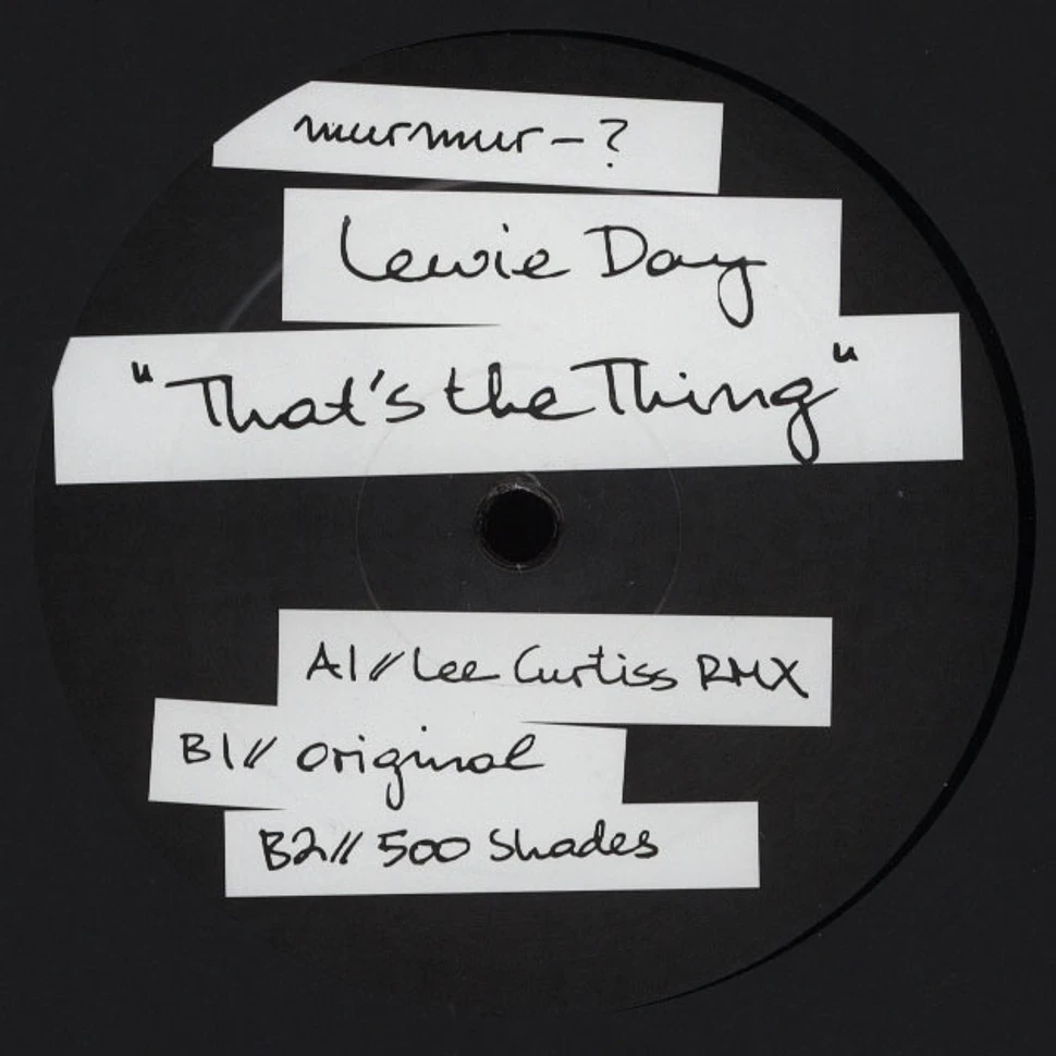 Lewie Day - That's The Thing