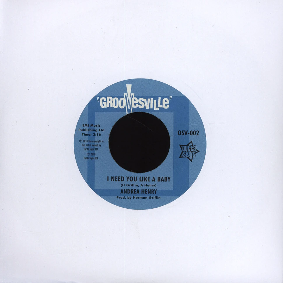 Andrea Henry / B. The Groovesville Men - I Need You Like A Baby / Genie
