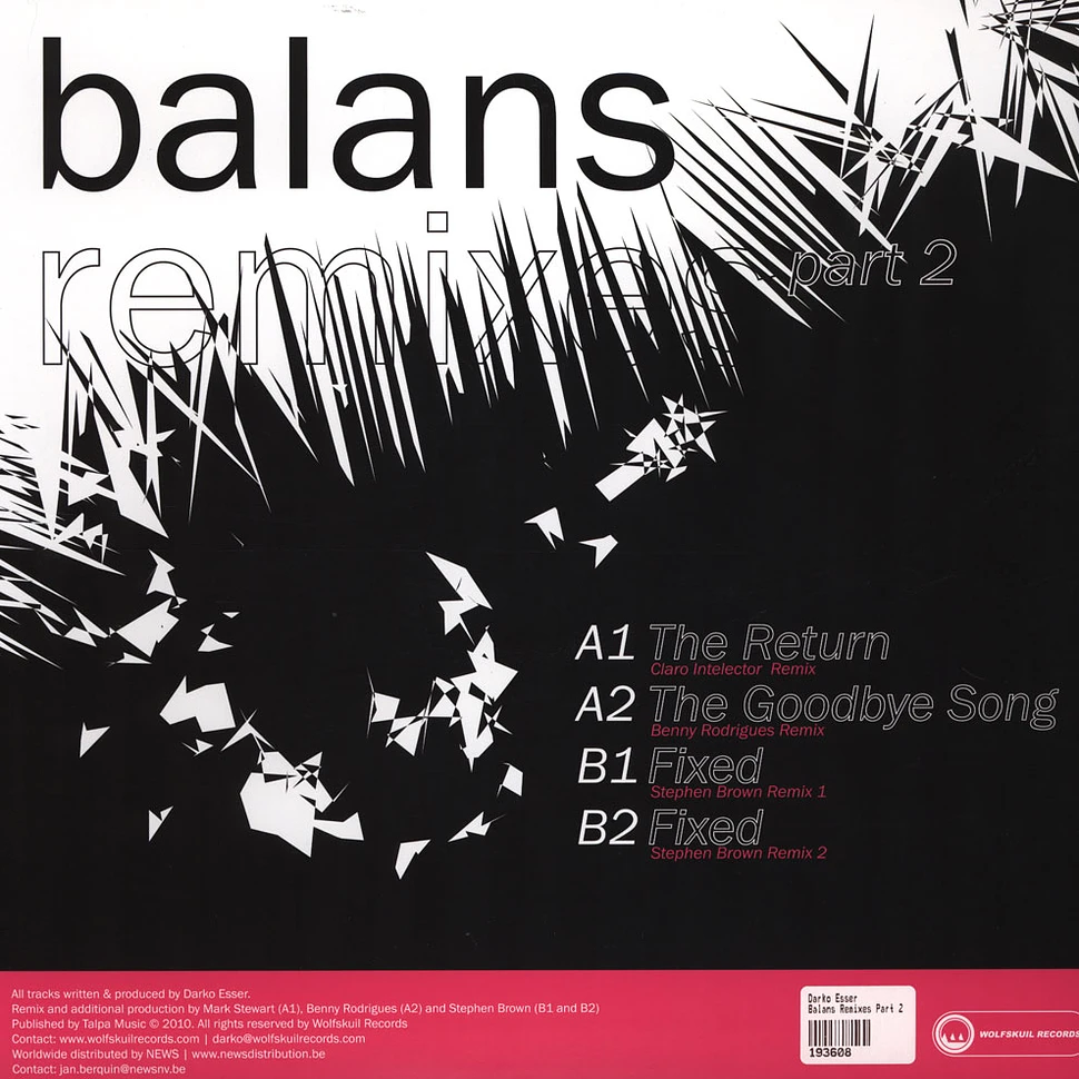 Darko Esser - Balans Remixes Part 2
