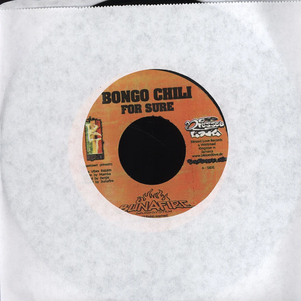 Bongo Chili / G-Dawg - For Sure / Jah Is My Light
