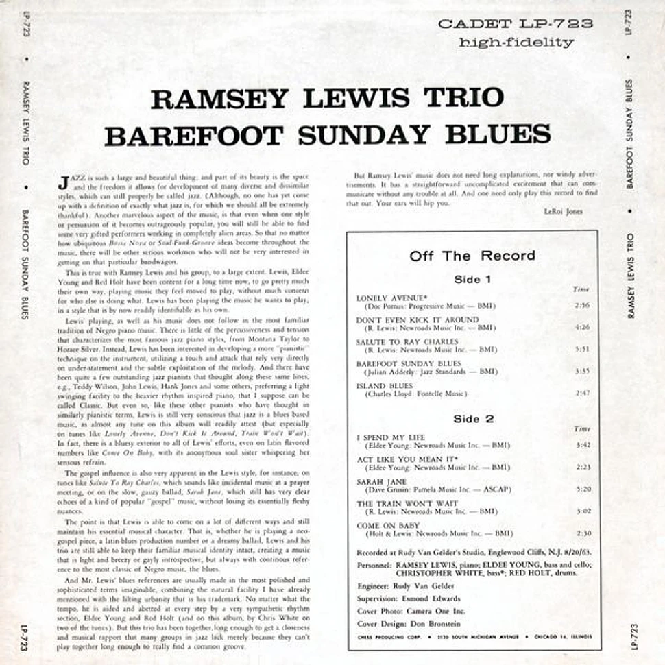 The Ramsey Lewis Trio - Barefoot Sunday Blues