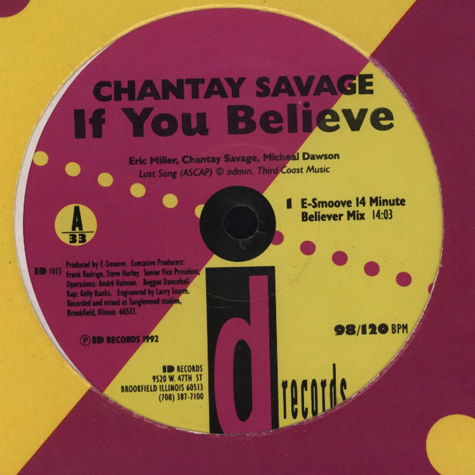 Chantay Savage - If you believe