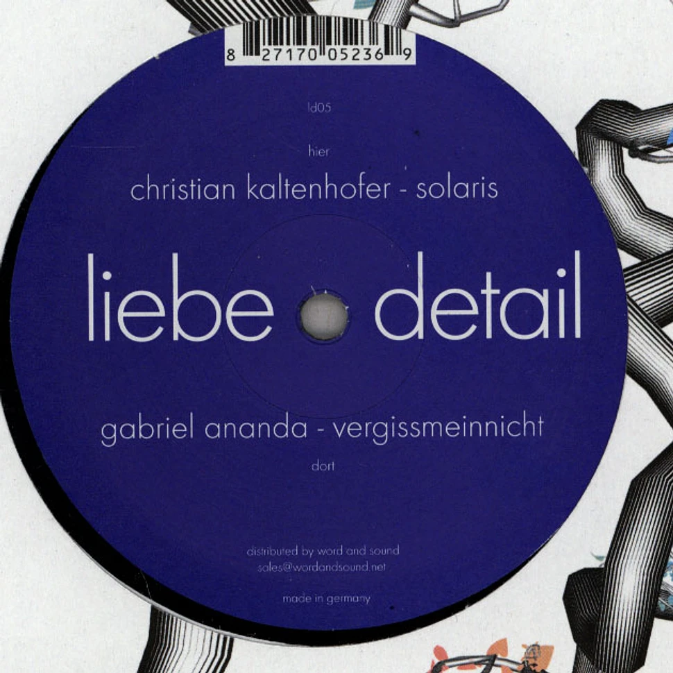 Gabriel Ananda / Christian Kaltenhofer - Vergissmeinnicht / Solaris