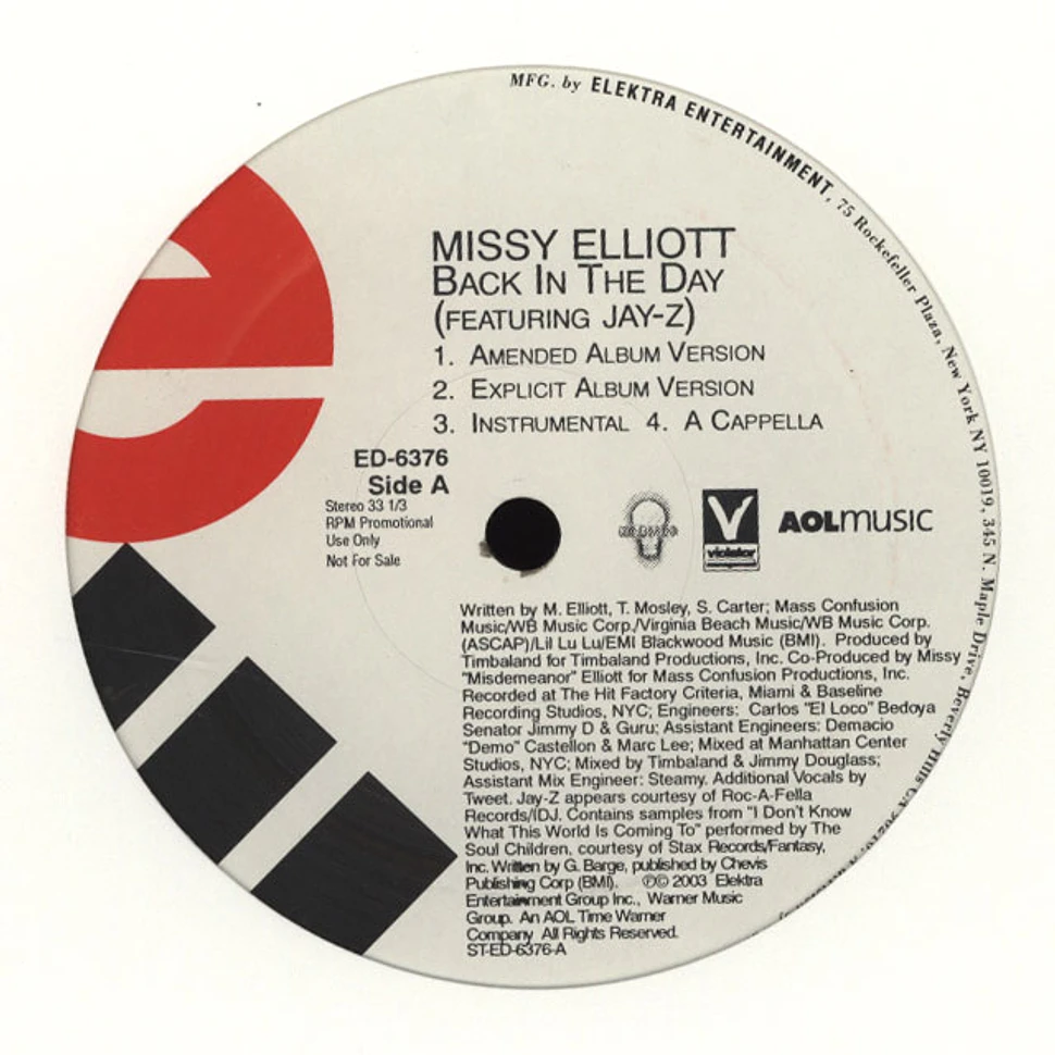 Missy Elliott - Back in the day feat. Jay-Z