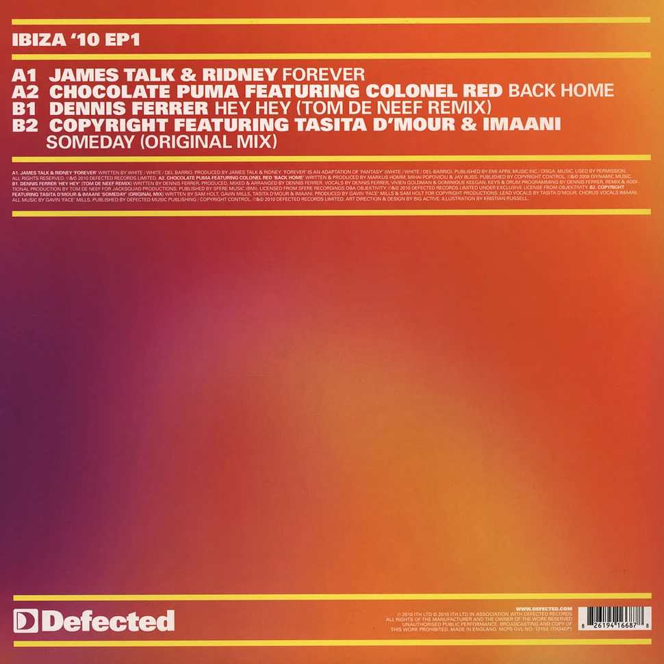 V.A. - Defected In The House Ibiza 10 EP 1