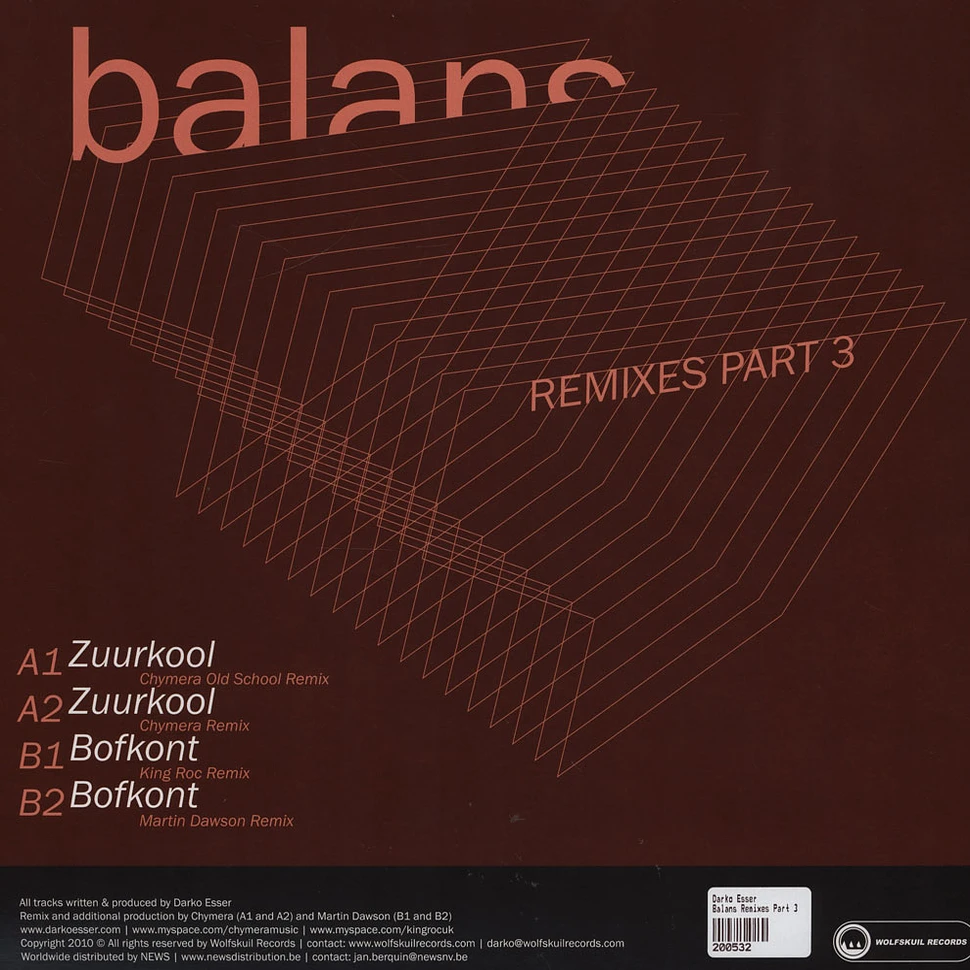 Darko Esser - Balans Remixes Part 3