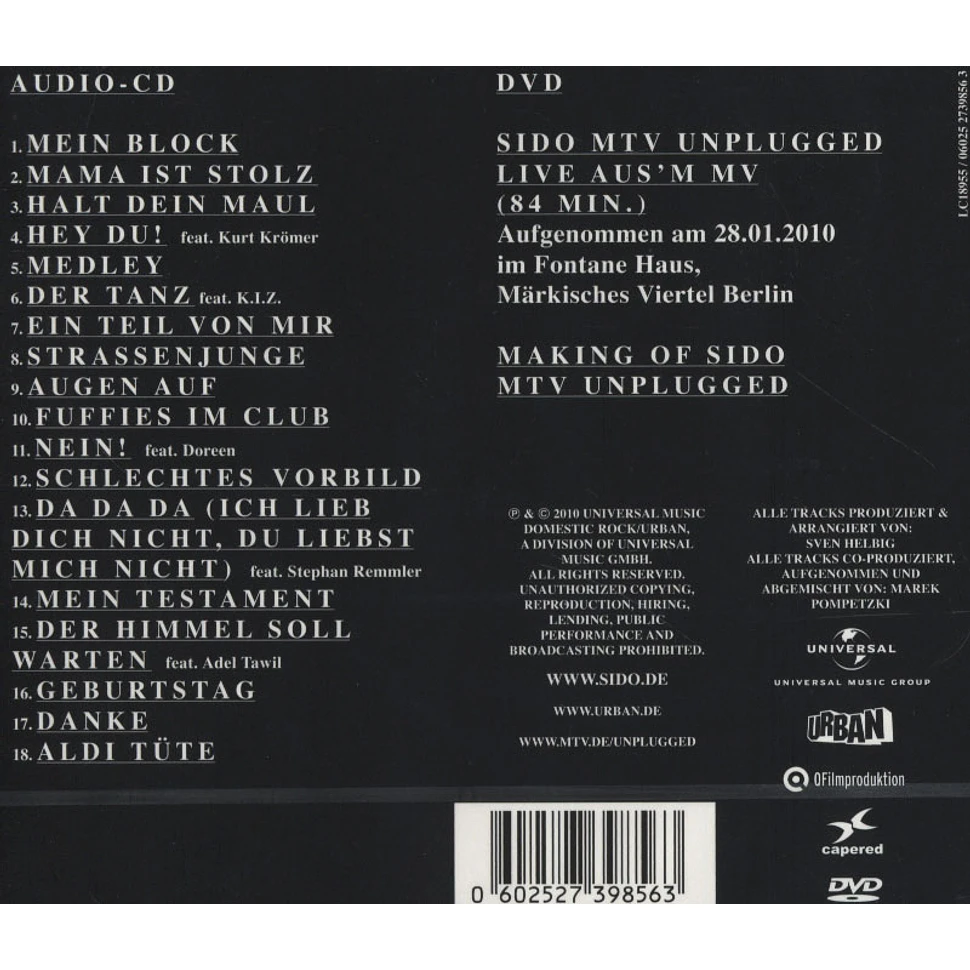 Sido - MTV Unplugged - Live Aus'm MV Limited Edition