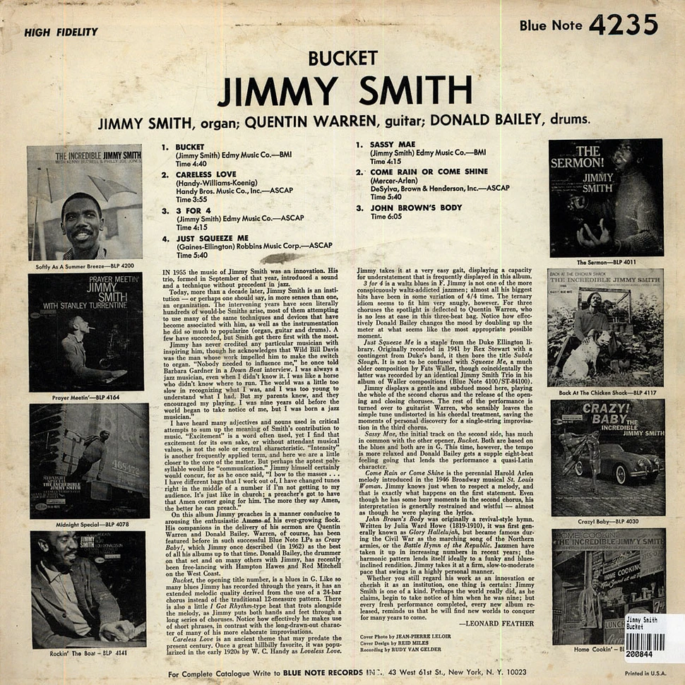 Jimmy Smith - Bucket