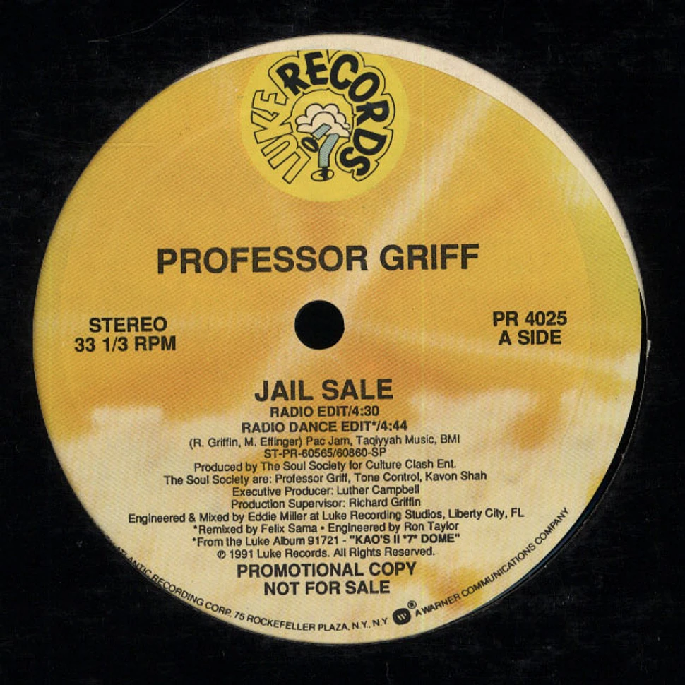 Professor Griff - Jail sale