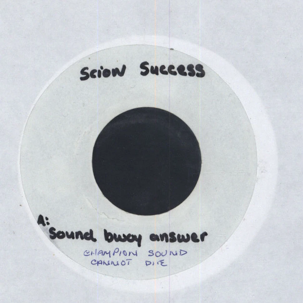 Scion Sucess - Sound Bwoy answer