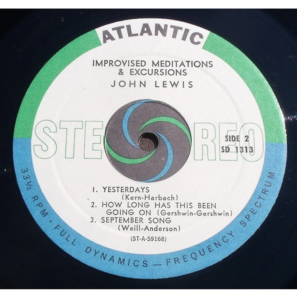 John Lewis - Improvised Meditations & Excursions