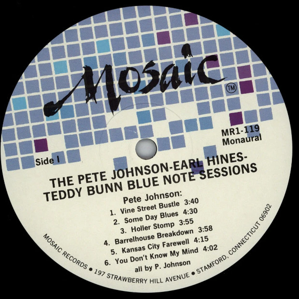 Pete Johnson / Earl Hines / Teddy Bunn - The Pete Johnson / Earl Hines / Teddy Bunn Blue Note Sessions