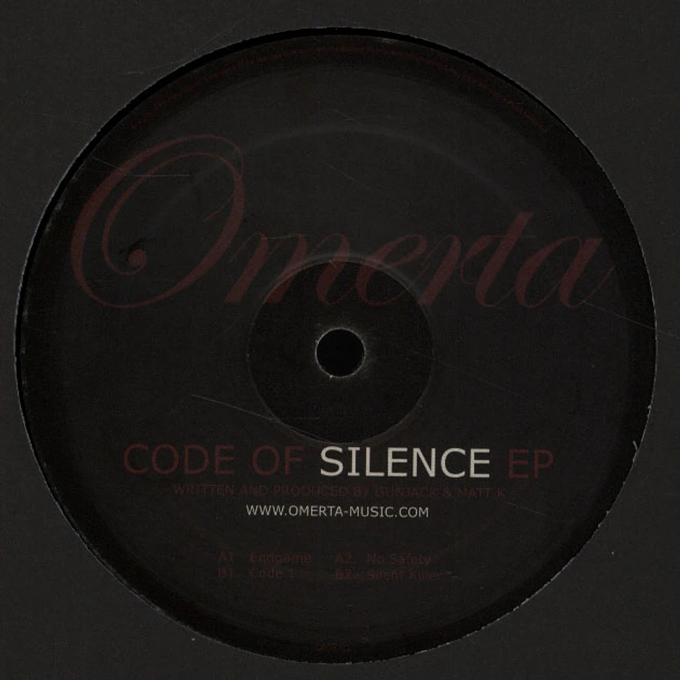 Gunjack & Matt K - Code Of Silence EP