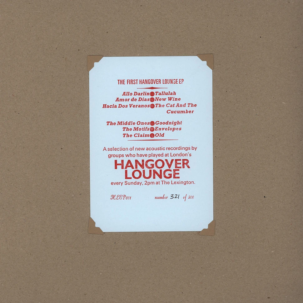 V.A. - Hangover Lounge EP 1