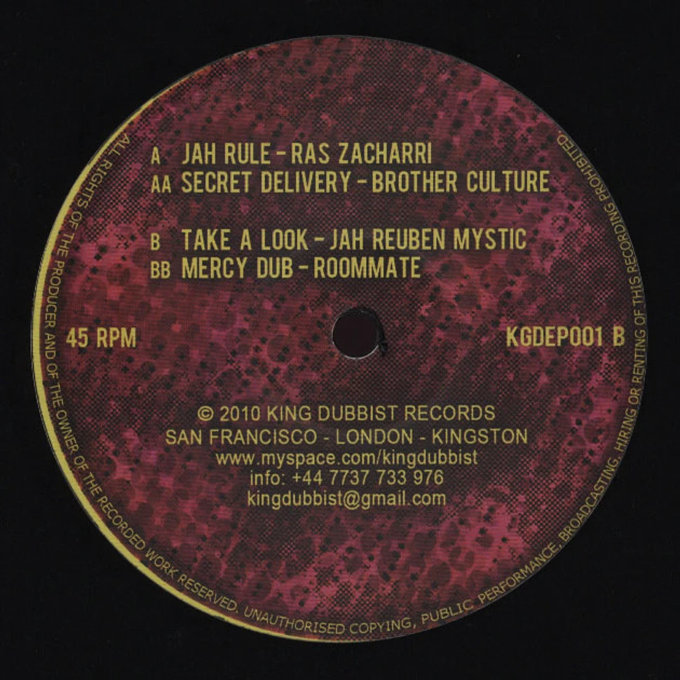 Roommate / Jah Rueben Mystic / Brother Culture / Ras Zacharri - Jah Rule / Secret Delivery / Take A Look / Mercy Dub