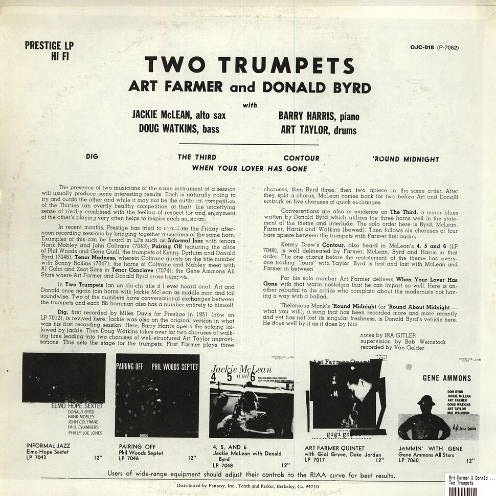 Art Farmer / Donald Byrd - 2 Trumpets