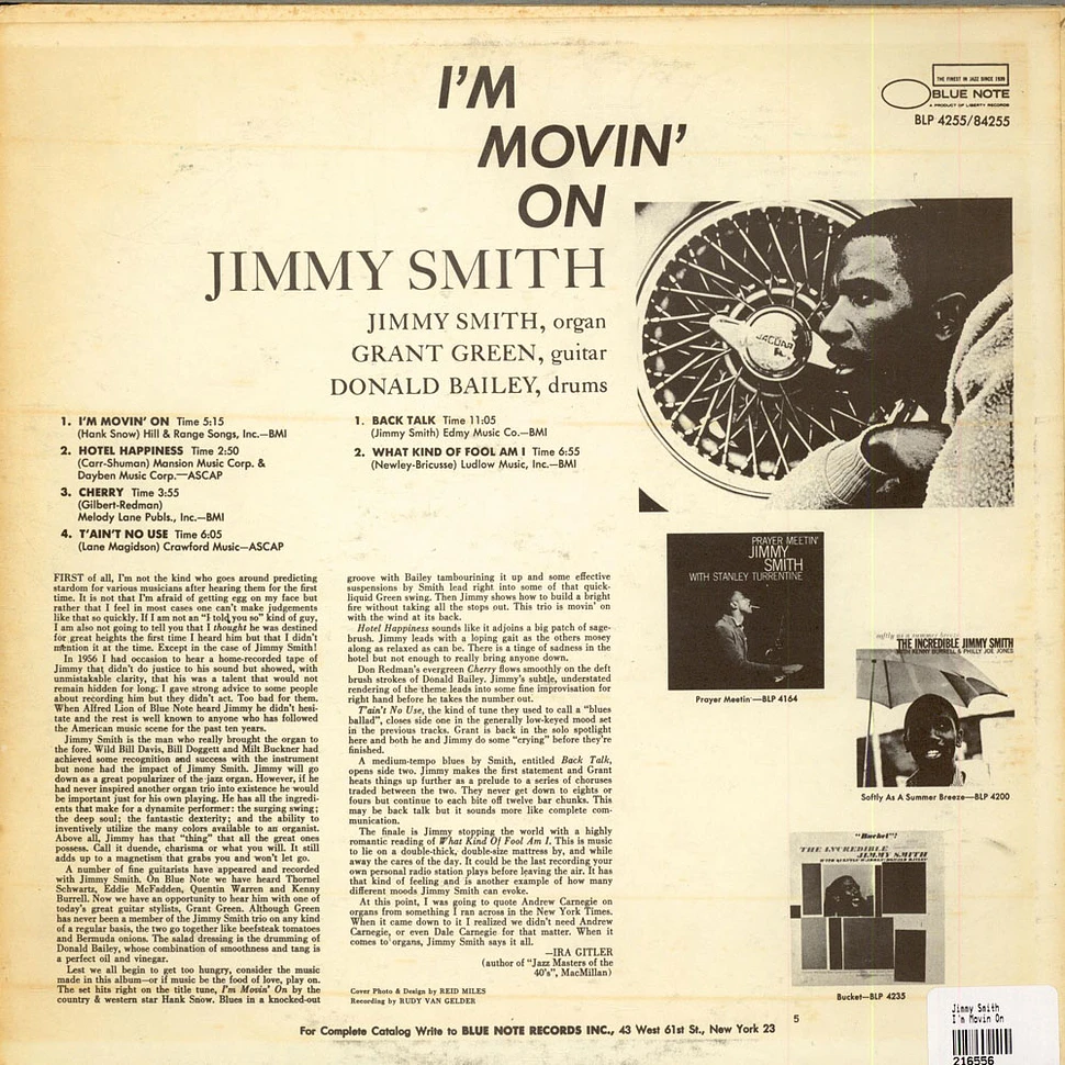 Jimmy Smith - I'm Movin On