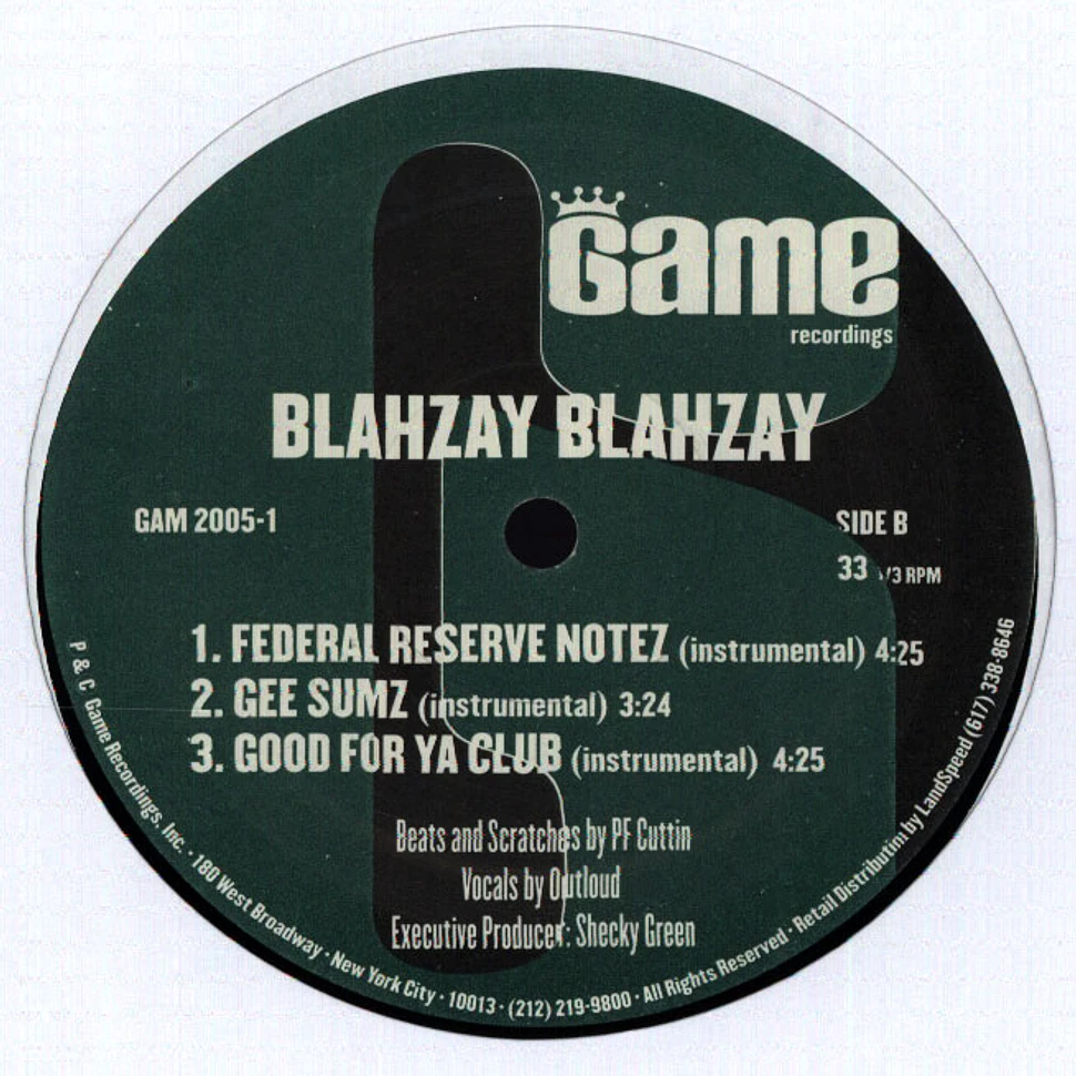 Blahzay Blahzay - Federal reserve notez