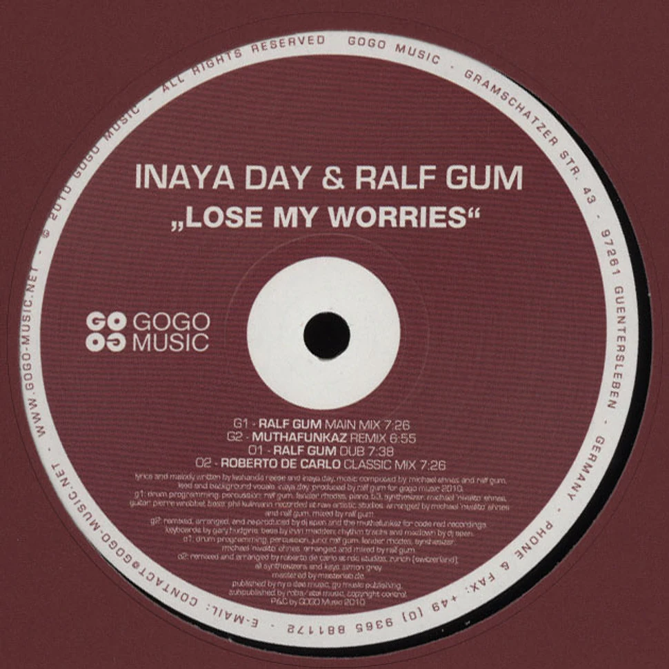 Inaya Day & Ralf Gum - Lose My Worries