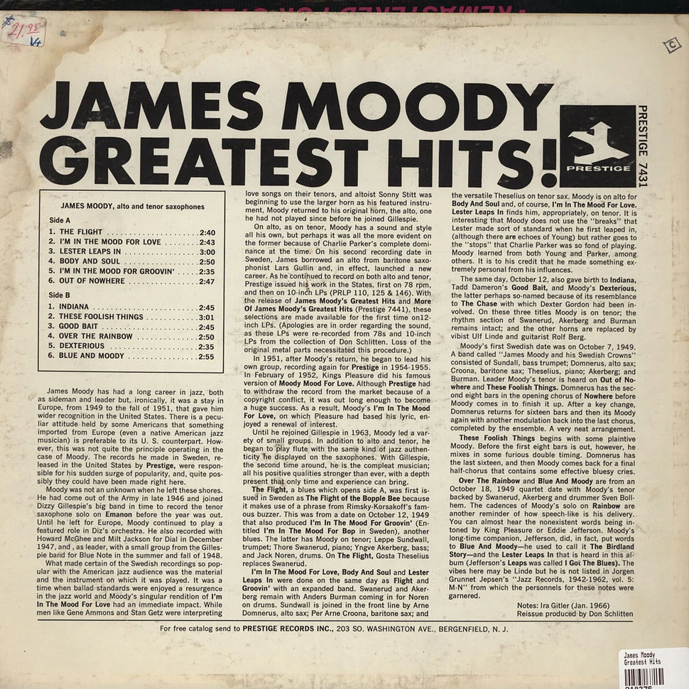 James Moody - Greatest Hits