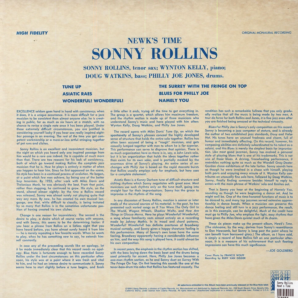 Sonny Rollins - Newk's Time